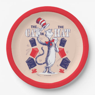 Cat In the Hat   Reading Books Paper Plate