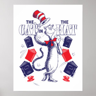 Cat In the Hat   Reading Books Poster