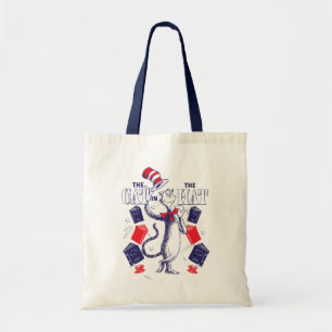 Cat In the Hat   Reading Books Tote Bag