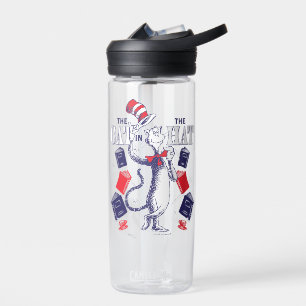 Cat In the Hat   Reading Books Water Bottle
