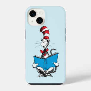 Cat in the Hat Reading iPhone 14 Case