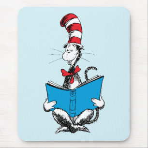 Cat in the Hat Reading Mouse Pad