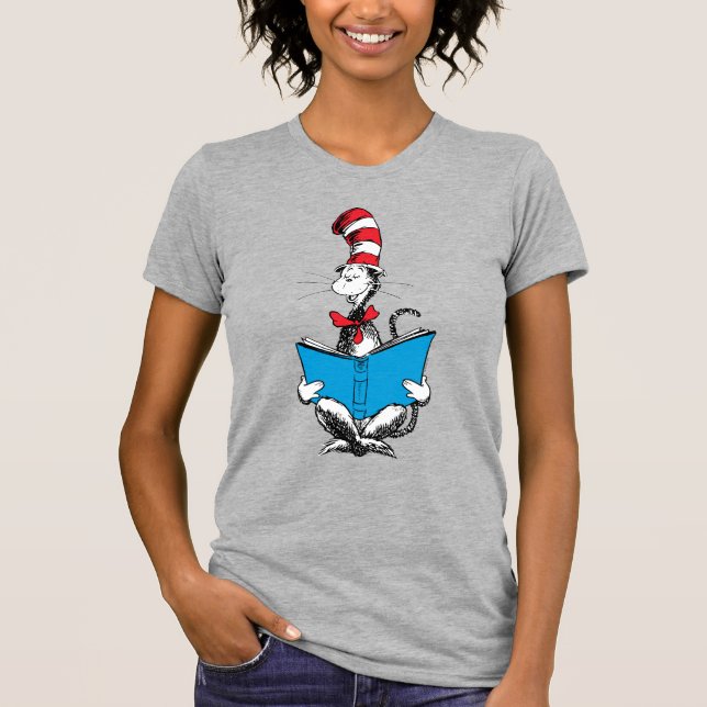 Cat in the Hat Reading T-Shirt (Front)