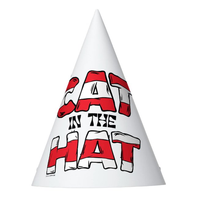 Cat In the Hat | Red & White Striped Text (Front)