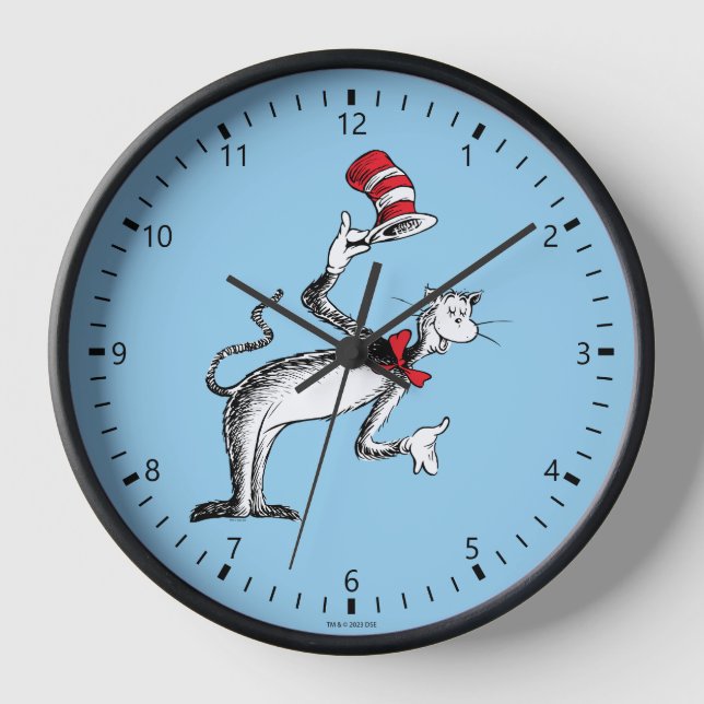 Cat in the Hat Takes A Bow Clock (Front)