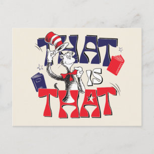 Cat In the Hat   That Is That Postcard