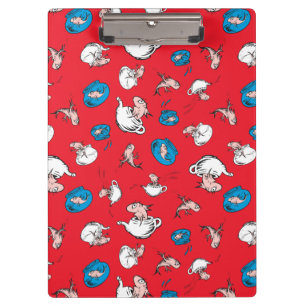 Cat In The Hat   The Fish Red Pattern Clipboard