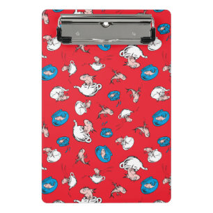 Cat In The Hat The Fish Red Pattern Mini Clipboard