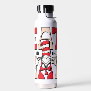 Cat In the Hat   The Silly Cat In The Hat Water Bottle