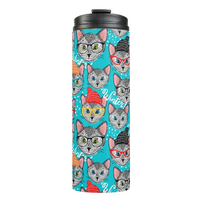 Cat in the hat thermal tumbler (Front)