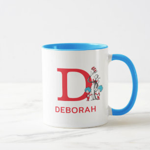 Cat in the Hat, Thing One Name & Monogram D Mug