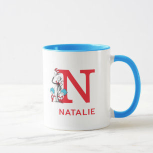 Cat in the Hat, Thing One Name & Monogram N Mug