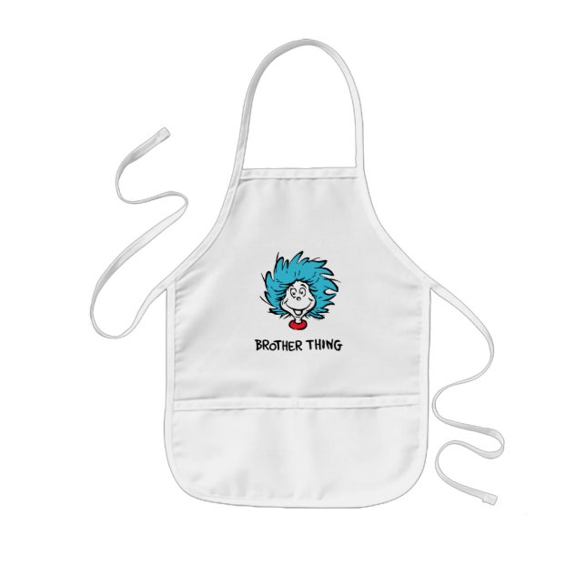 Cat in the Hat Thing One Thing Two Brother Thing Kids Apron (Front)