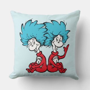 Cat in the Hat Thing One & Thing Two Cushion