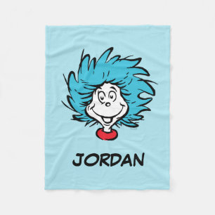 Cat in the Hat Thing One Thing Two - Custom Thing Fleece Blanket