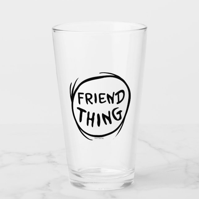 Cat in the Hat Thing One Thing Two - Friend Thing Glass (Front)
