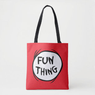 Cat in the Hat Thing One Thing Two - Fun Thing Tote Bag