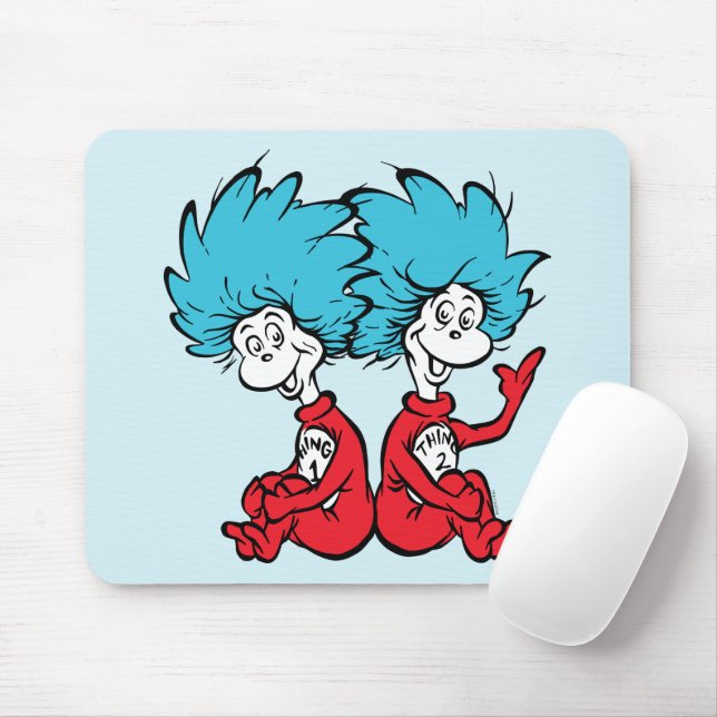 Cat in the Hat Thing One & Thing Two Mouse Pad (With Mouse)