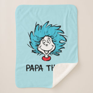 Cat in the Hat   Thing One Thing Two - Papa Thing Sherpa Blanket