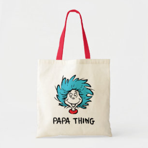 Cat in the Hat Thing One Thing Two - Papa Thing Tote Bag