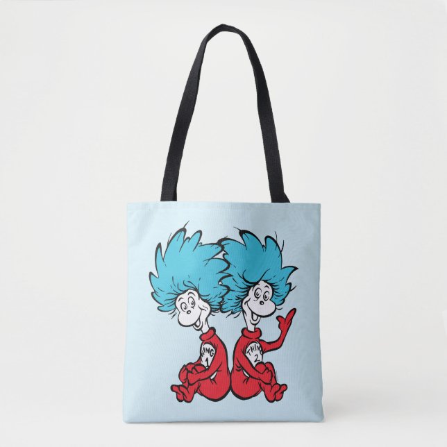 Cat in the Hat Thing One & Thing Two Tote Bag (Front)