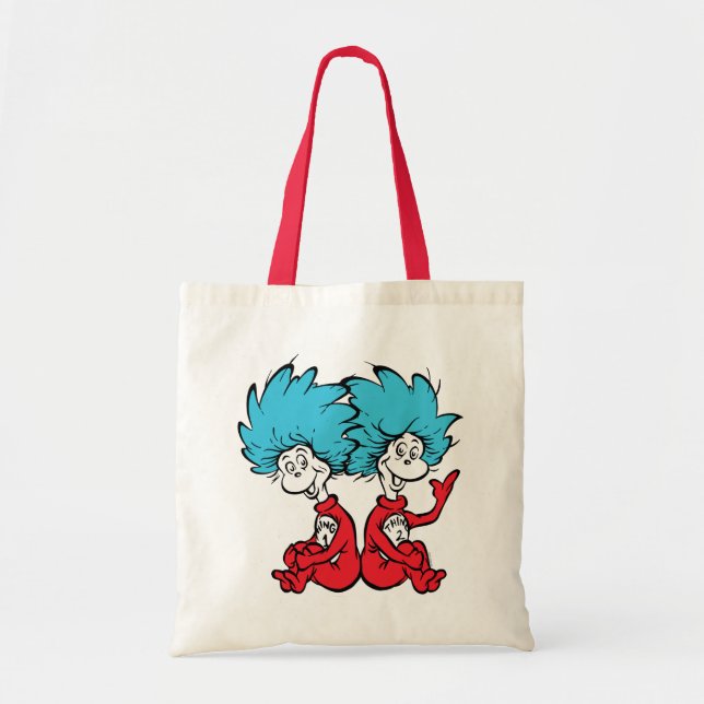 Cat in the Hat Thing One & Thing Two Tote Bag (Front)