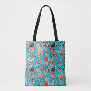Cat in the hat tote bag