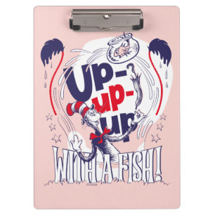Cat In the Hat Up-Up-Up With A Fish Clipboard