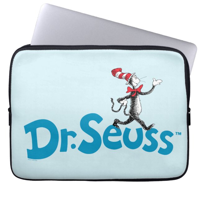 Cat in the Hat Vintage Logo Laptop Sleeve (Front)