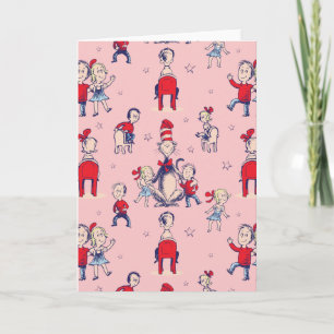 Cat In The Hat With Kids Pattern Card