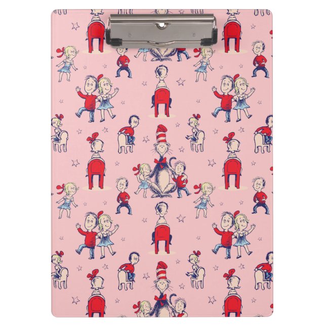 Cat In The Hat | With Kids Pattern Clipboard (Front)