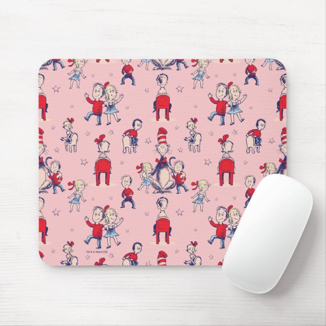 Cat In The Hat | With Kids Pattern Mouse Pad (With Mouse)