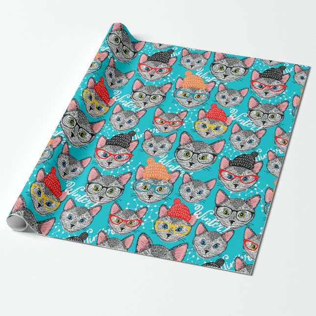 Cat in the hat wrapping paper (Unrolled)
