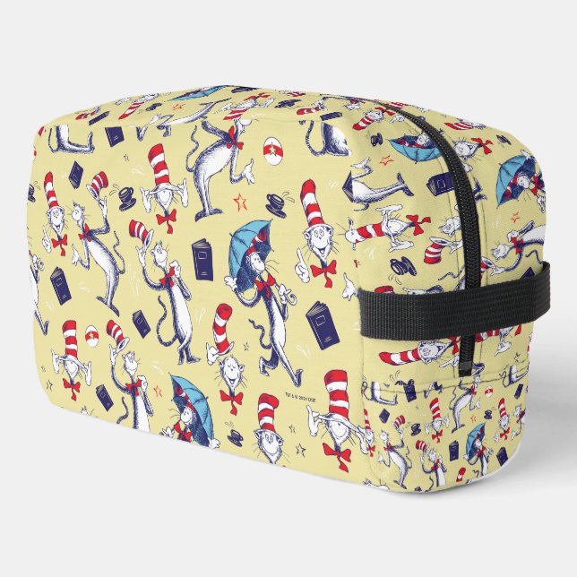 Cat In The Hat | Yellow Pattern Dopp Kit (Left Corner)