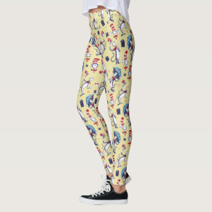 Cat In The Hat   Yellow Pattern Leggings