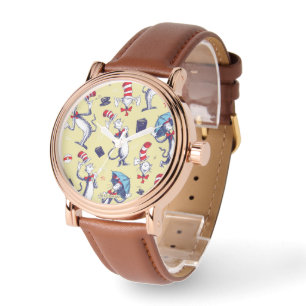 Cat In The Hat   Yellow Pattern Watch