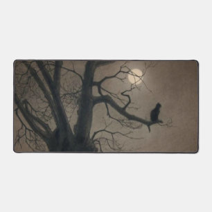 Cat in the Moonlight, Alexandre Steinlen Desk Mat