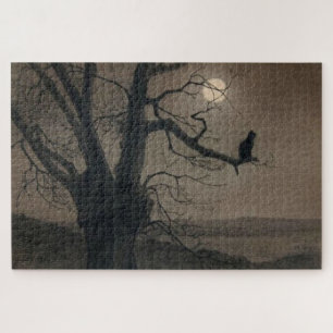 Cat in the Moonlight, Alexandre Steinlen Jigsaw Puzzle