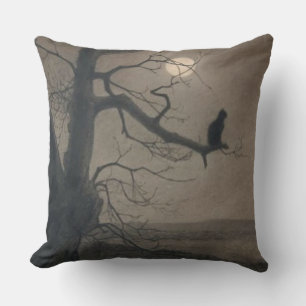 Cat in the Moonlight, Alexandre Steinlen Outdoor Cushion