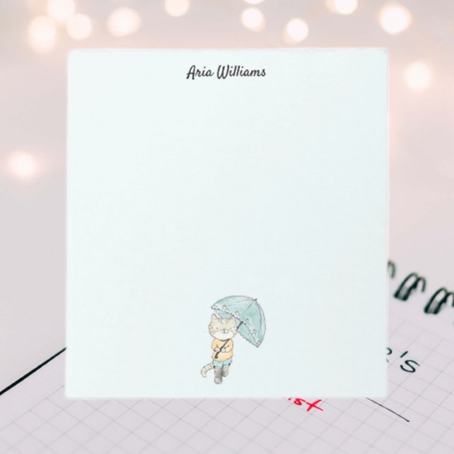  Cat in the Rain Stationery Post-it Notes (Creator Uploaded)