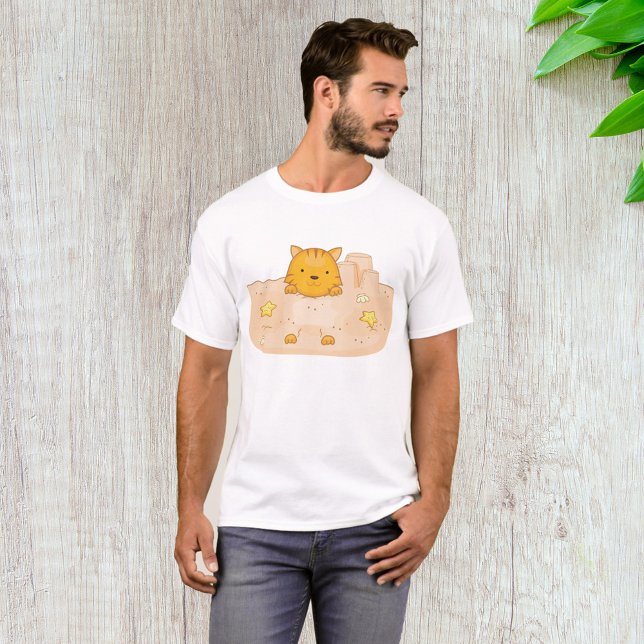 Cat In The Sand T-Shirt (Creator Uploaded)