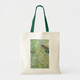 Cat in the Summer Meadow, Bruno Liljefors Tote Bag