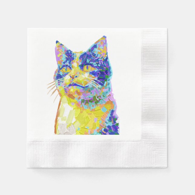 Cat in the Sunlight Napkin (Front)