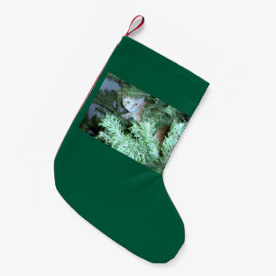 Cat In The Tree Christmas Stocking