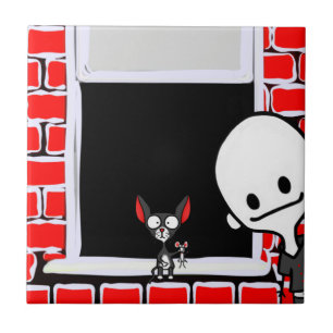 Cat in the Window Tile