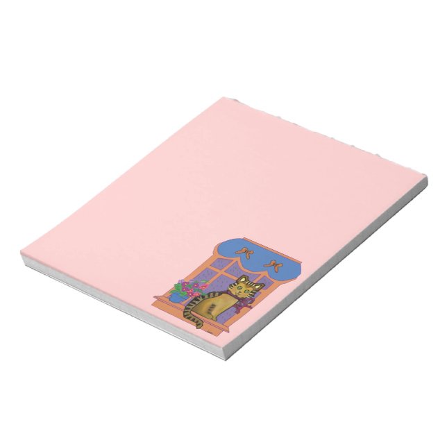 Cat in the Windowsill Notepads (Rotated)