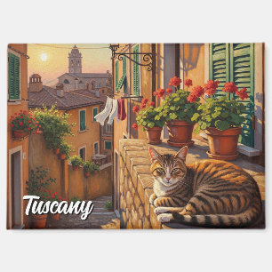 Cat in Tuscany Italy Magnet