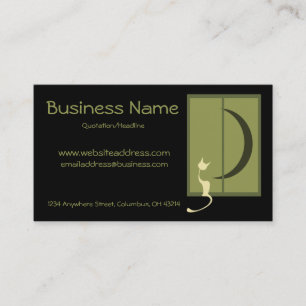 Cat in Window Business Cards