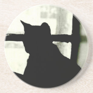 'Cat in Window' Coaster