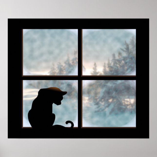 cat in window poster (Front)